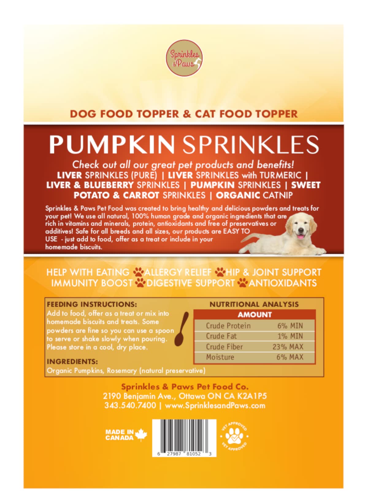 Sprinkles & Paws 3 Pack Great Health Bundle | 1 Liver & Veggies + 1 Chicken Bone Broth & Liver + 1 Pumpkin Bag | Helps Eating and Appetite