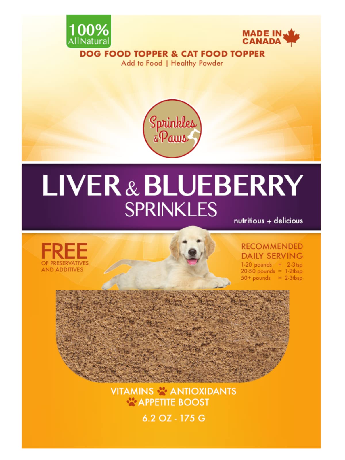 Sprinkles & Paws Liver Powder for Dogs 3 Pack Value Bundle | 1 Beef Bone Broth & Liver + 1 Pure Liver + 1 Liver & Blueberry | Helps Eating Use as Pet Food or Kibble Topper, Treat or Gravy (Pack of 3 Bags)